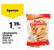 Continente Dulca - croissants simples promoção