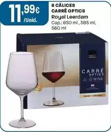 Intermarché Royal leerdam - 6 calices carré optics promoção
