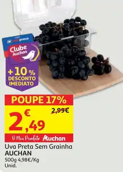 Minipreço Uva Preta Sem Grainha AUCHAN promoção