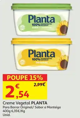 Minipreço Creme Vegetal PLANTA promoção
