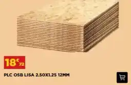 Bricomarché Plc osb lisa 2.5ox1.25 12mm promoção