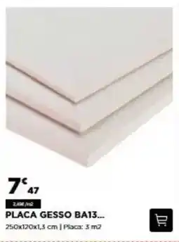 Bricomarché Placa gesso ba13 promoção