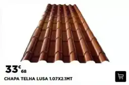 Bricomarché Lusa - chapa telha 1.07x2.1mt promoção