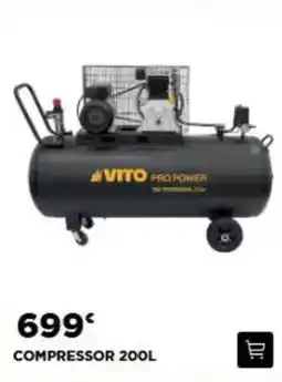 Bricomarché Vito - compressor 200l promoção