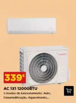 Bricomarché 1xi 12000btu promoção