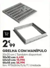 Bricomarché com - grelha com manípulo promoção