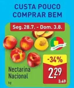 ALDI Nacional - nectarina promoção
