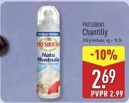 ALDI Président - chantilly promoção