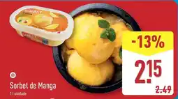 ALDI Sorbet de manga promoção