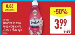 ALDI Comfort - amaciador para roupa creations lirios e morango promoção
