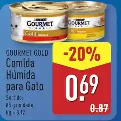 ALDI Purina - gourmet gold comida humida para gato promoção