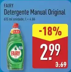 ALDI Fairy - detergente manual original promoção