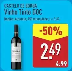 ALDI Castelo de borba - vinho tinto doc promoção