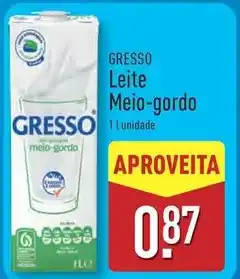 ALDI Gresso - leite promoção