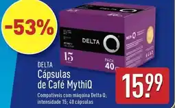 ALDI Delta q - capsulas de cafe mythiq promoção