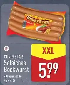 ALDI Xxl - salsichas bockwurst promoção