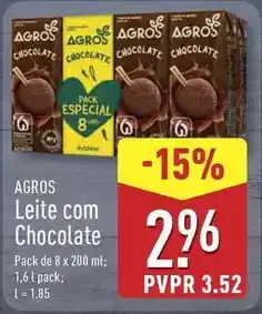 ALDI Agros - leite com chocolate promoção