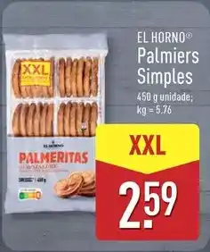 ALDI Xxl - palmiers simples promoção