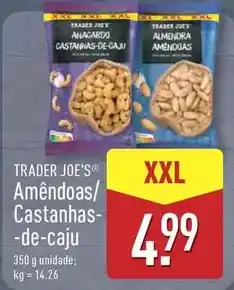 ALDI Xxl - trader joe's amêndoas/ castanhas-de-caju promoção