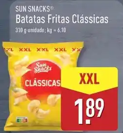 ALDI Sun - batatas fritas clássicas promoção