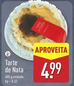 ALDI Tarte de nata promoção
