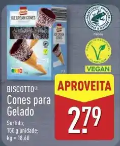 ALDI Nature - biscotto cones para gelado promoção