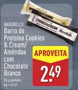 ALDI com - barra de proteína cookies & cream promoção