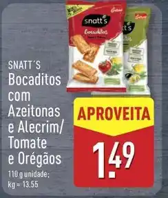 ALDI com - bocaditos com azeitonas e alecrim/ tomate e oregãos promoção