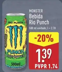 ALDI Monster - bebida rio punch promoção