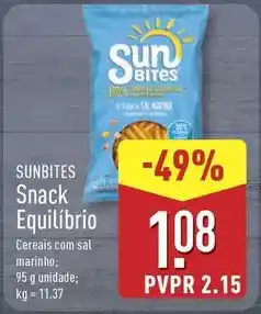 ALDI Sunbites - snack equilibrio promoção
