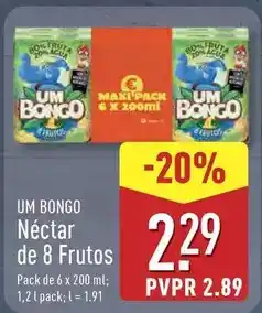 ALDI Um bongo - néctar de 8 frutos promoção