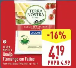 ALDI Terra nostra - queijo flamengo em fatias promoção