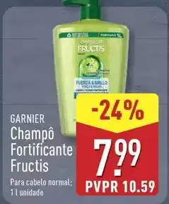 ALDI Fructis - champo fortificante promoção