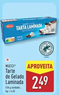 ALDI Mucci - tarte de gelado laminada promoção