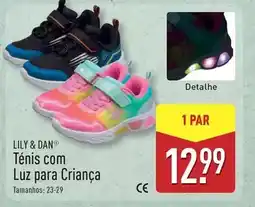 ALDI com - tenis com luz para crianca promoção