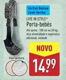 ALDI com - live in style porta-bebes promoção