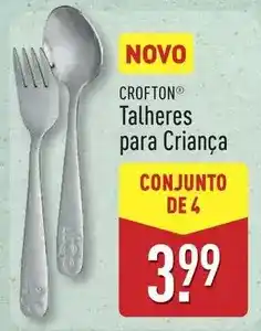 ALDI Crofton talheres para criança promoção