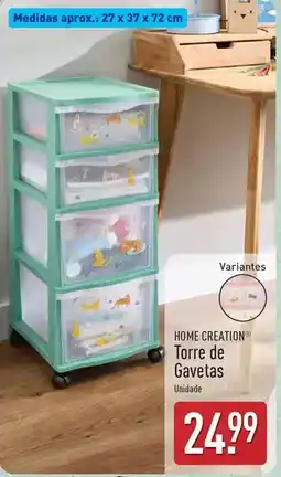 ALDI Home creation - torre de gavetas promoção