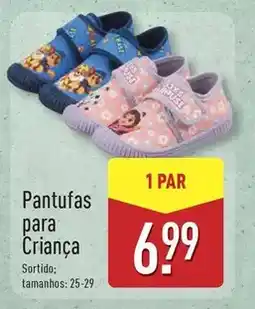 ALDI Pantufas para criança promoção