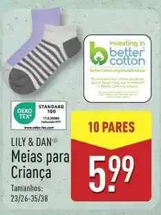 ALDI Mission - meias para crianca promoção