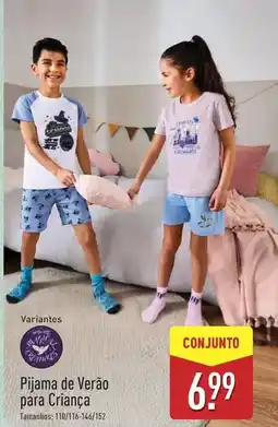 ALDI Pijama de verão para criança promoção