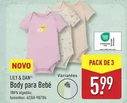 ALDI Lily & dan - body para bebe promoção