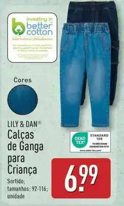 ALDI Mission - calças de ganga para criança promoção