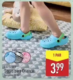 ALDI Lily & dan - socas para crianca promoção