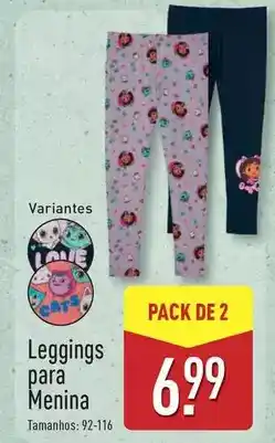 ALDI Leggings para menina promoção