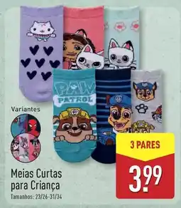ALDI Paw patrol - meias curtas para criança promoção