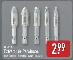 ALDI Ferrex - extrator de parafusos promoção