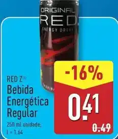 ALDI Bebida energética regular promoção