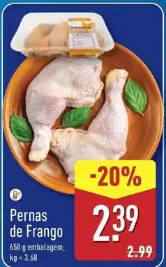 ALDI Pernas de frango promoção