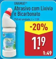 ALDI com - abrasivo com lixivia e bicarbonato promoção